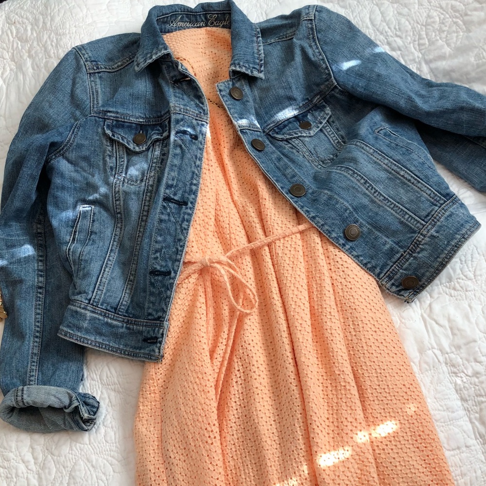 Peach dress